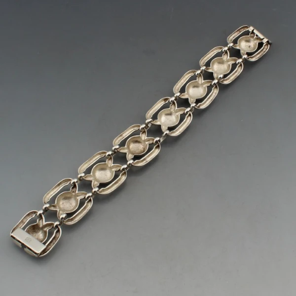Decorative 835 Silver Link Bracelet
